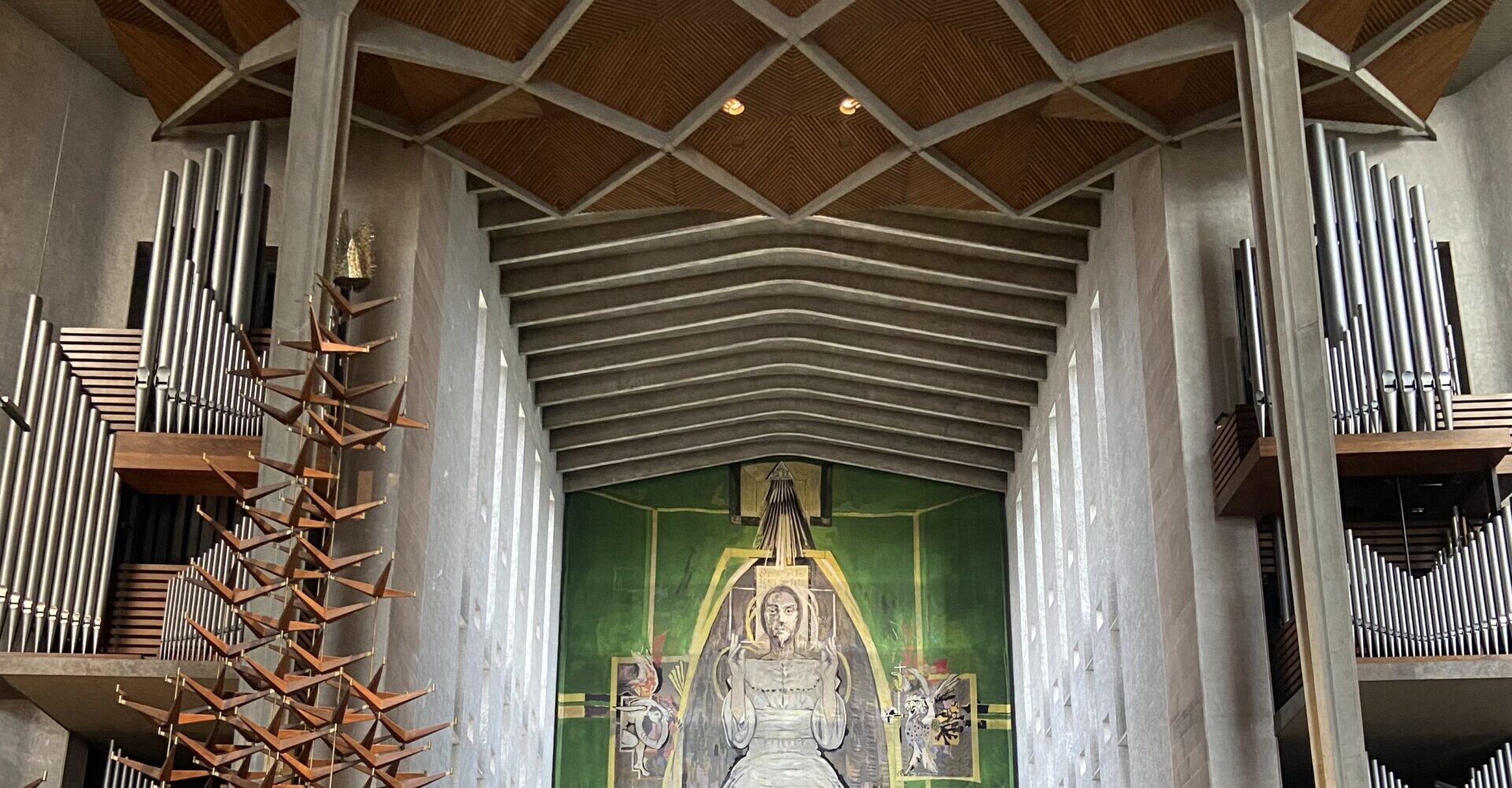 The interior of the new Coventry Cathedral