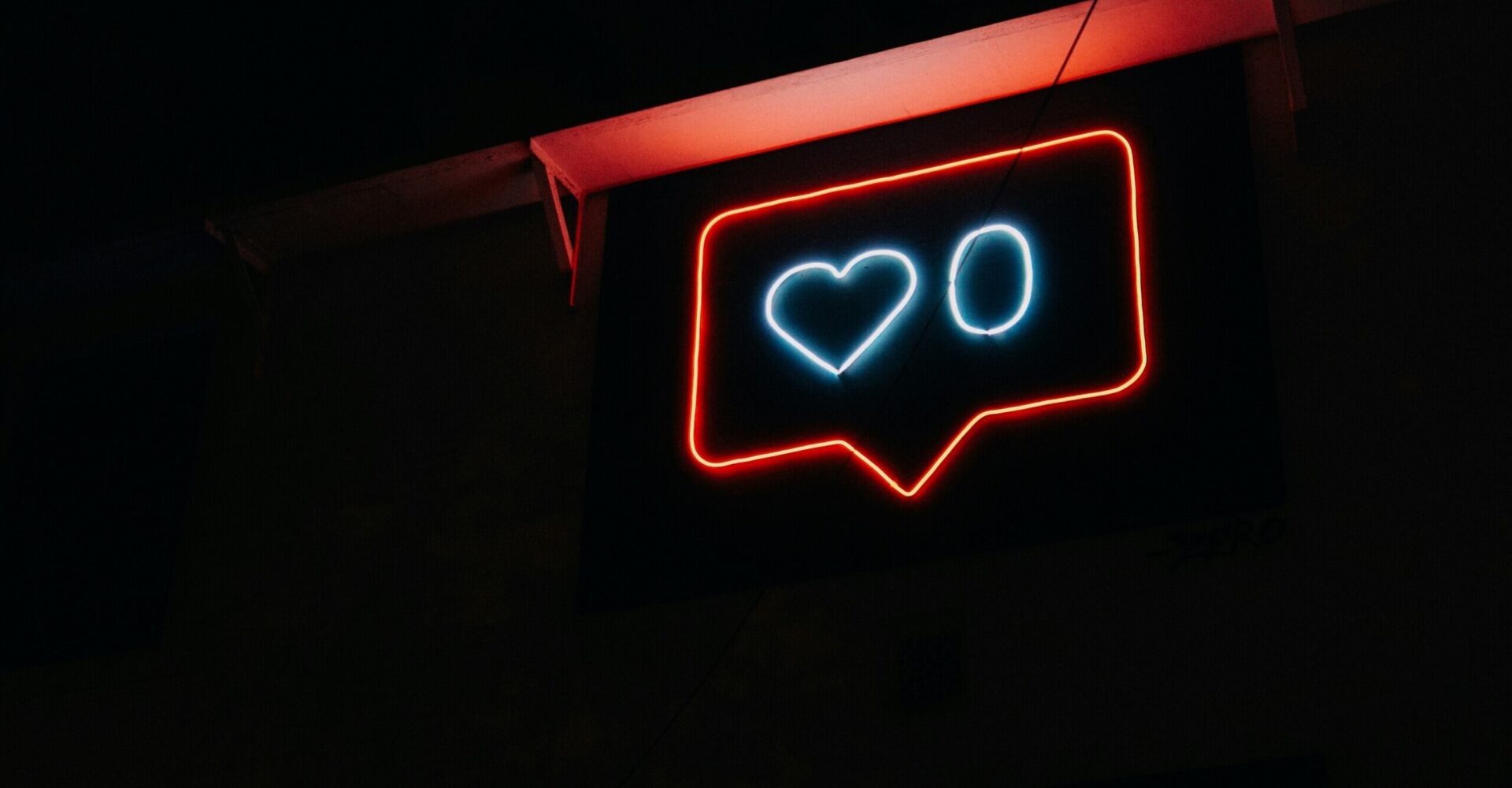 A graphic showing likes on social media